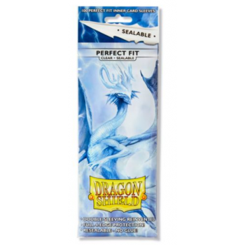 Clear: Dragon Shield Standard Perfect Fit Sealable Sleeves (100 Stk)