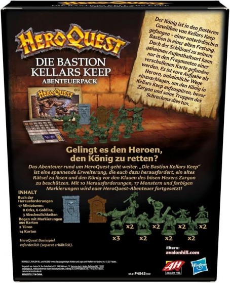 HeroQuest - Die Bastion Kellars Keep Abenteuerpack (DE)