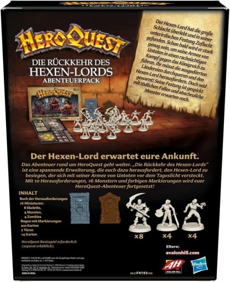 HeroQuest - Die Rückkehr des Hexen-Lords Abenteuerpack DE