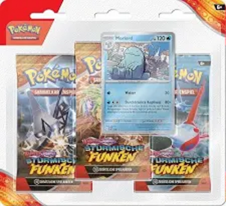 KP08 Stürmische Funken 3-Pack Blister Morlord (DE) - Pokémon TCG - 08.11.2024