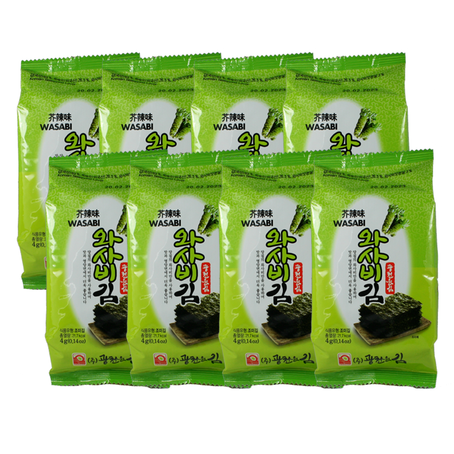 Kwangcheon Seasoned Laver - Wasabi 8-Pack 32 g