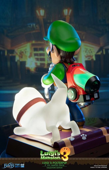 Luigis Mansion 3 PVC Statue Luigi & Polterpinscher Collectors Edition 23 cm