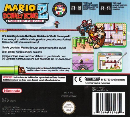 Mario vs. Donkey Kong 2: Marsch der Mini Marios  PEGI  DS