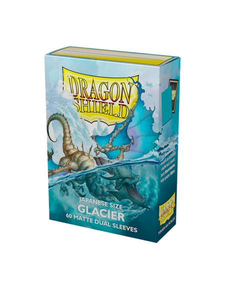 Matte Glacier Dragon Shield Dual Sleeves Japanese Size (60 Stk)