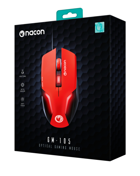 NACON Gaming Mouse GM-105 - Rot