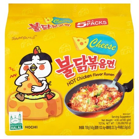 Samyang Hot Chicken Ramen Cheese 5x140g