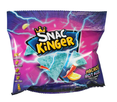 SnacKinger Nacho-Chips Hot Blue  28g