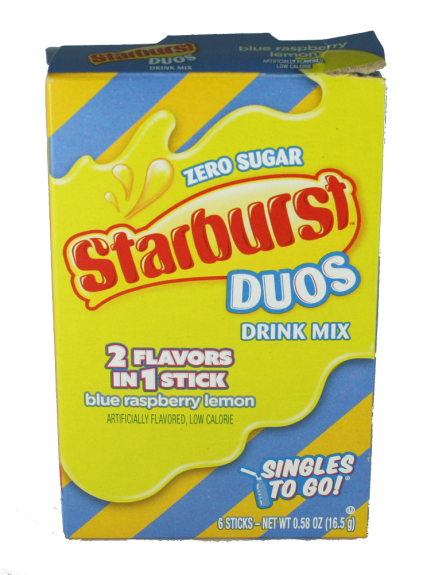 Starburst Drink Mix Singles - Blue Raspberry Lemon 6x3g