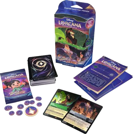 Starter Deck Smaragd und Stahl Himmelsleuchten (DE) - Disney Lorcana