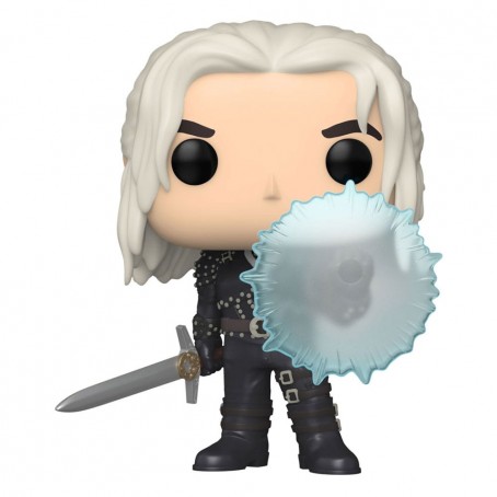 The Witcher POP! TV Vinyl Figur Geralt (Shield) 9 cm