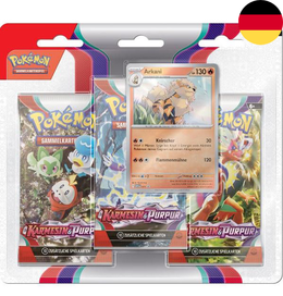 Arkani 3er Pack Blister - Karmesin & Purpur (DE) - Pokémon