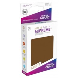 Supreme UX Matte Kartenhüllen (60 Stk.) - Japanische Größe - Braun