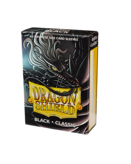 Dragon Shield Sleeves (60 Stk.) - Japanische Kartengröße - Classic Black