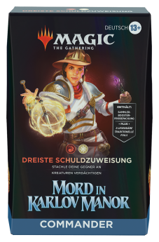 Dreiste Schuldzuweisung - Mord in Karlov Manor Commander-Deck (DE)