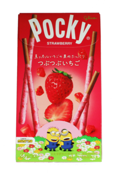 Pocky Chocolate Tubutubu - Strawberry 55g