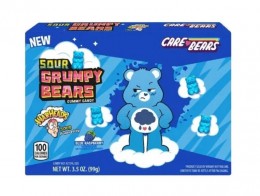 Sour Grumpy Bears Gummy Candy - Blue Raspberry